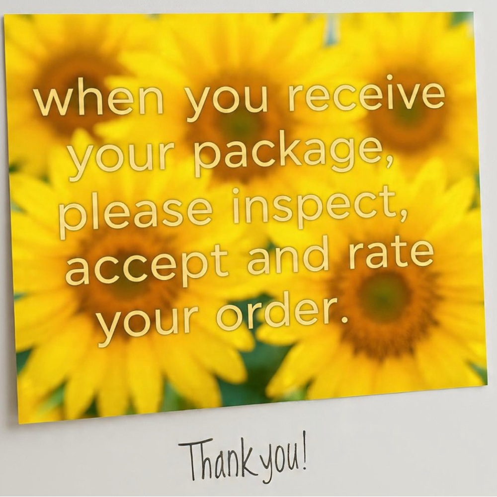 Has your order arrived?